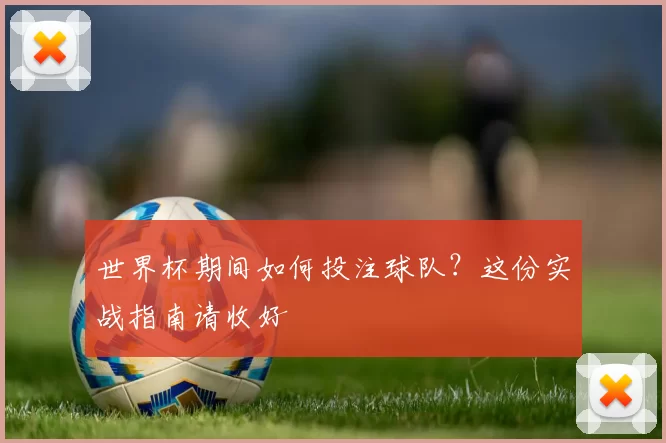 世界杯期间如何投注球队？这份实战指南请收好